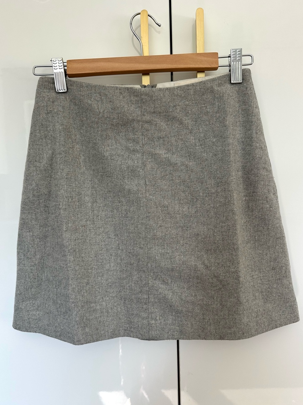 Aritzia Wilfred Wool-Blend A-Line Skirt grey small